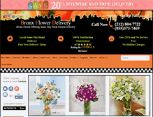 Tablet Screenshot of bronxflowerdelivery.com